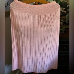 Pink Ribbed Knit Women’s Vintage skirt may fit Sz L